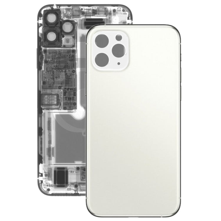 Panel de Cristal de la Tapa Trasera de la Batería Para iPhone 11 Pro (Blanco)
