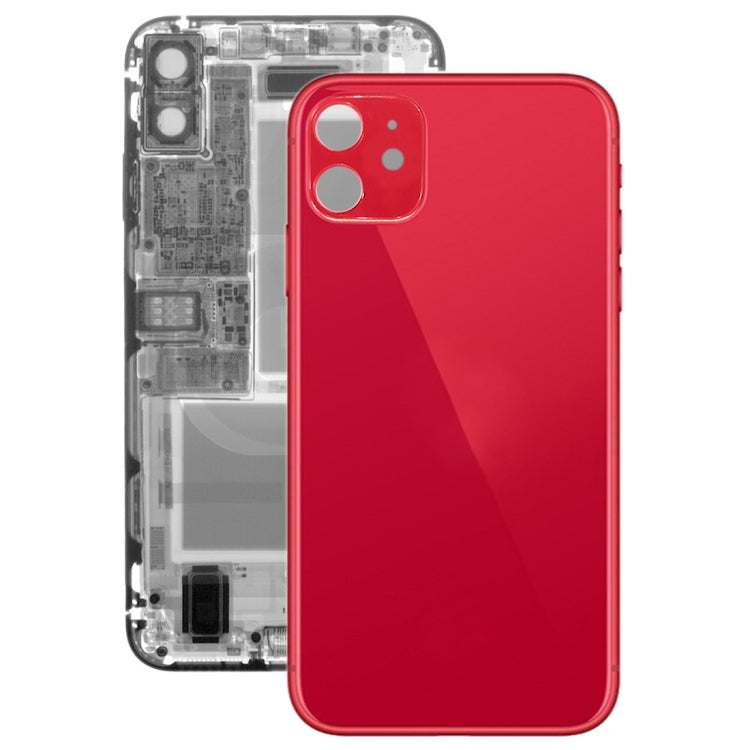 Cache Batterie Arrière en Verre pour iPhone 11 (Rouge)