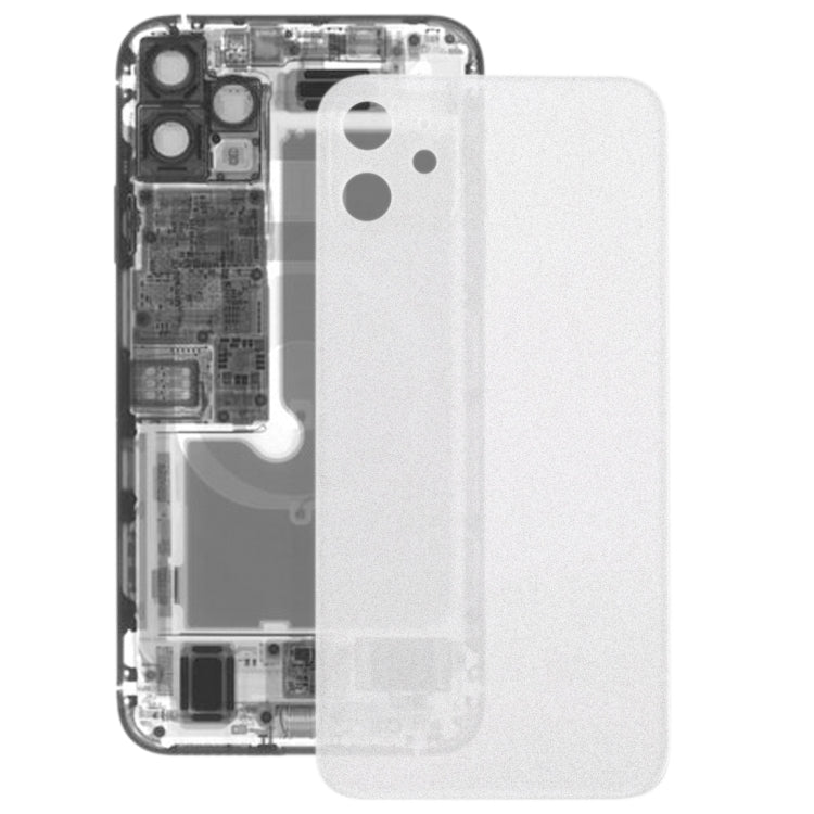 Couvercle de batterie en verre dépoli transparent pour iPhone 11 (transparent)
