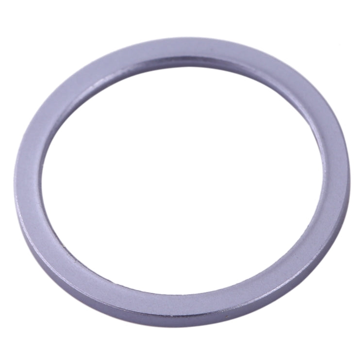 2 pièces anneau de protection en métal pour lentille en verre de caméra arrière pour iPhone 11 (violet)