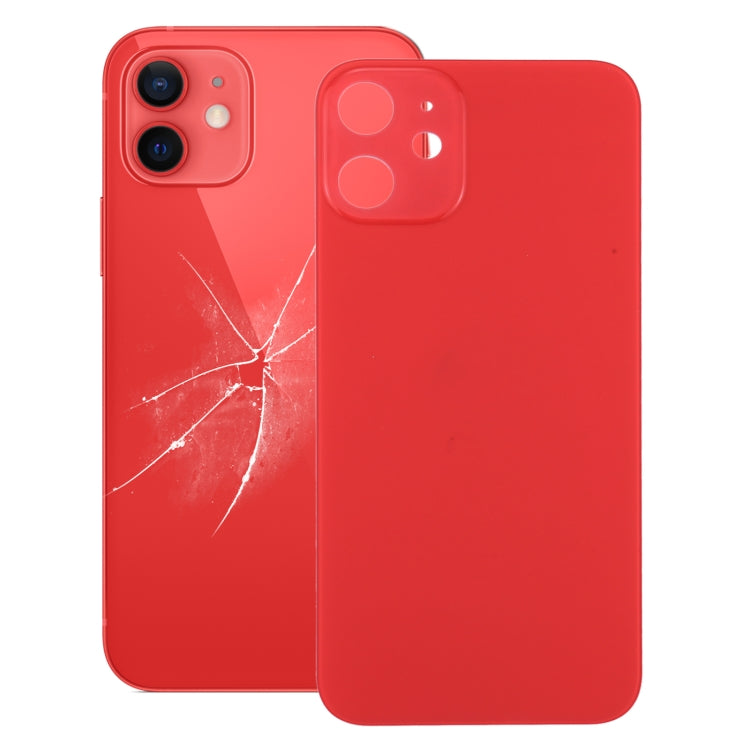 Couvercle de batterie arrière de remplacement facile pour iPhone 12 (rouge)