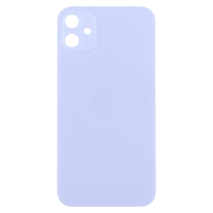iPhone 12 Imitation Look Glass Battery Cover pour iPhone XR (Violet)