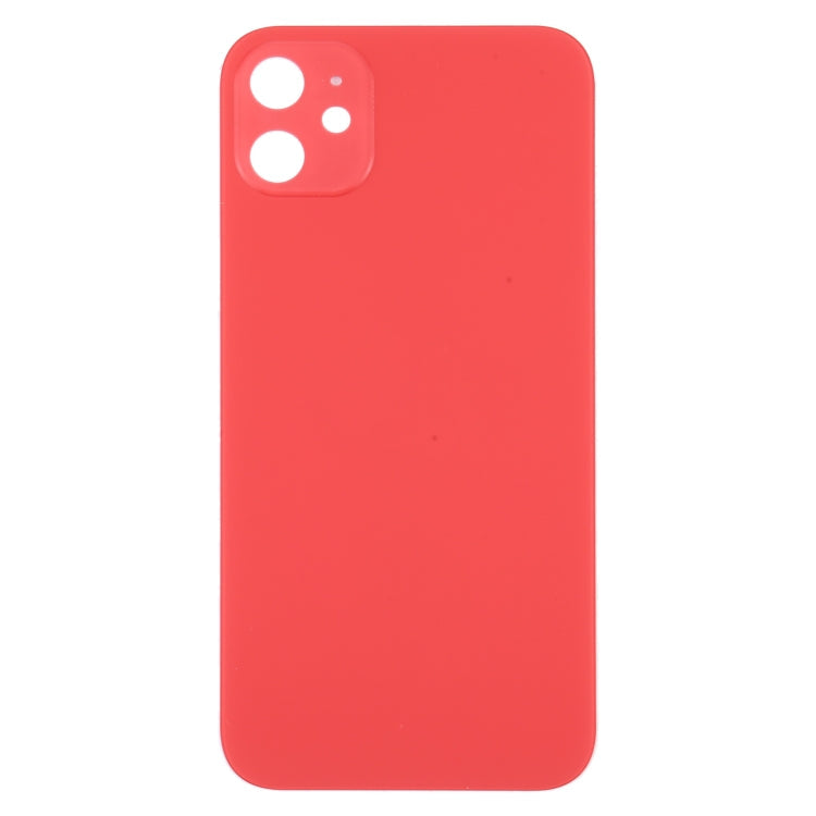 iPhone 12 Imitation Look Glass Battery Cover pour iPhone XR (Rouge)