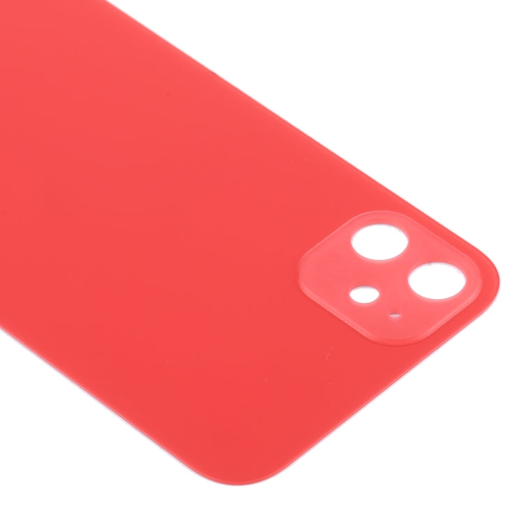 iPhone 12 Imitation Look Glass Battery Cover pour iPhone XR (Rouge)