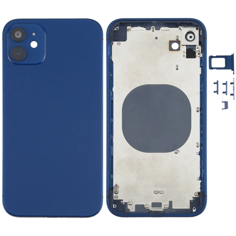 iPhone 12 Imitation Look Back Housing Cover for iPhone XR (Blue)