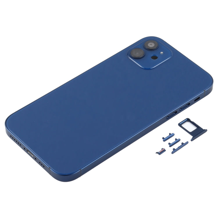 Cubierta de la Carcasa Trasera con apariencia de Imitación de iPhone 12 Para iPhone XR (Azul)