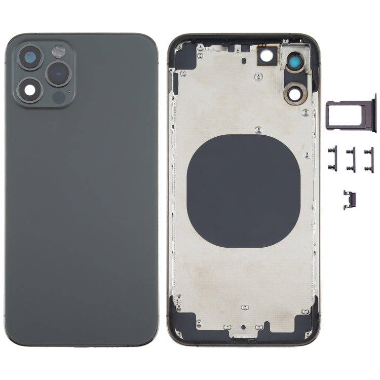 Cubierta de la Carcasa Trasera con apariencia de Imitación de iPhone 12 Pro Para iPhone X (Negro)