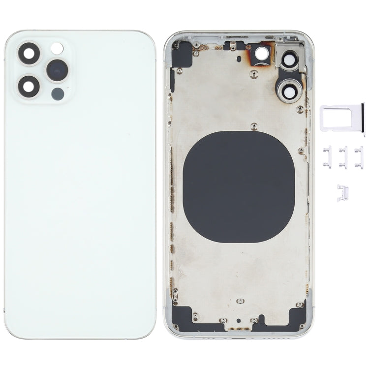 Cubierta de la Carcasa Trasera con apariencia de Imitación de iPhone 12 Pro Para iPhone X (Blanco)