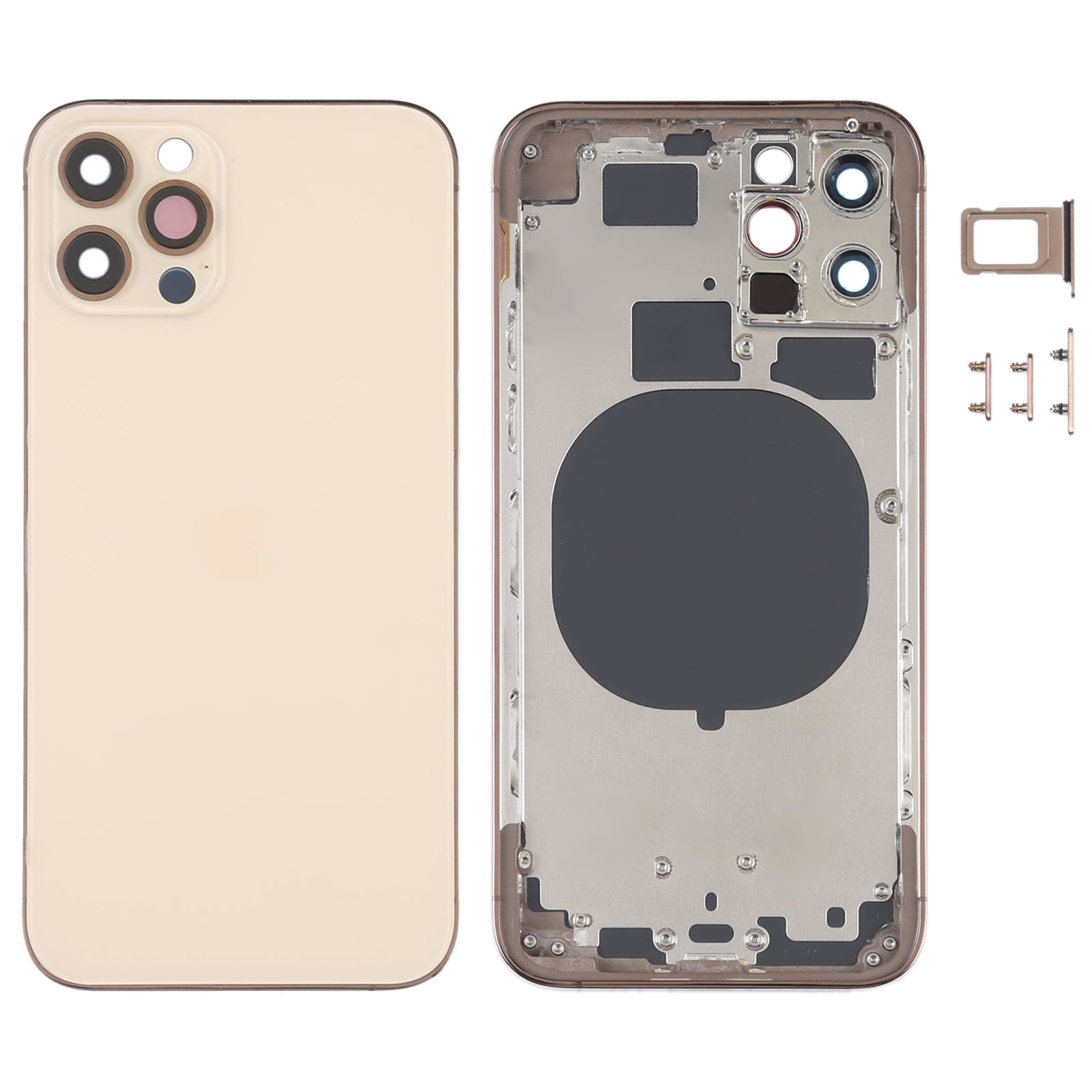 Chassis Cover Battery Cover Apple iPhone 11 Pro imitation iPhone 12 Pro Gold