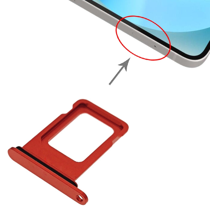Plateau porte-carte SIM Micro SIM Apple iPhone 13 Rouge