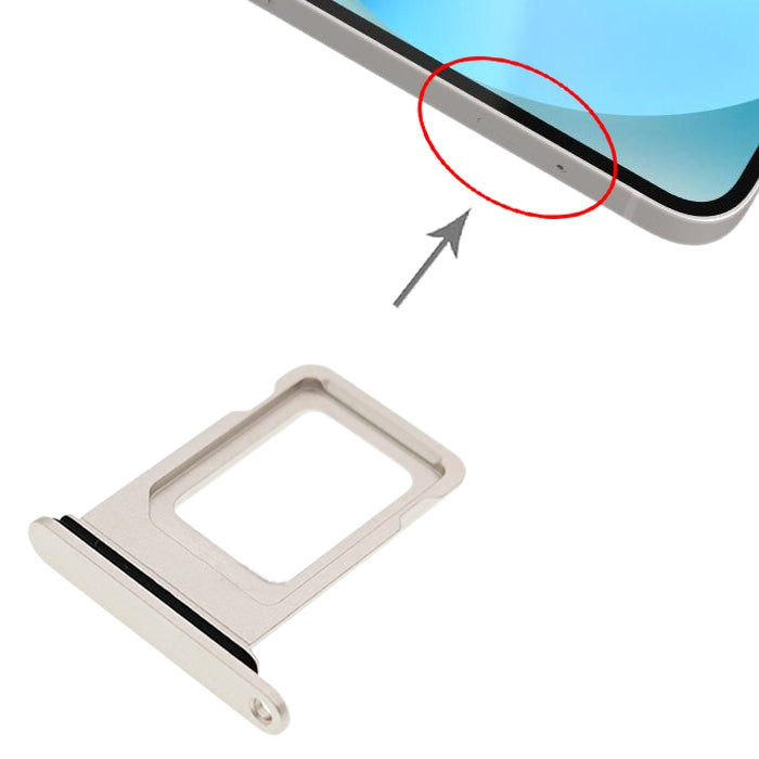 Plateau porte-carte SIM Micro SIM Apple iPhone 13 Argent
