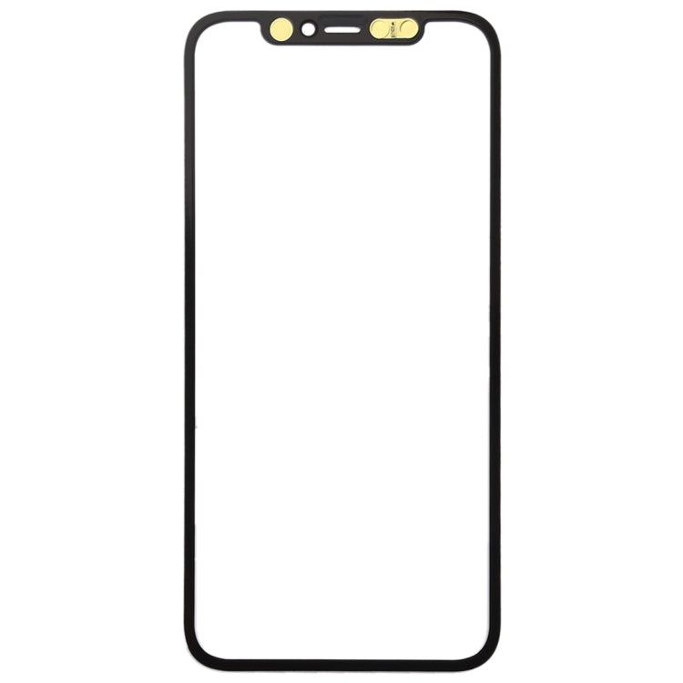 Lente de Cristal Exterior de Pantalla Frontal + Adhesivo OCA Transparente Para iPhone 11 Pro Max (Negro)