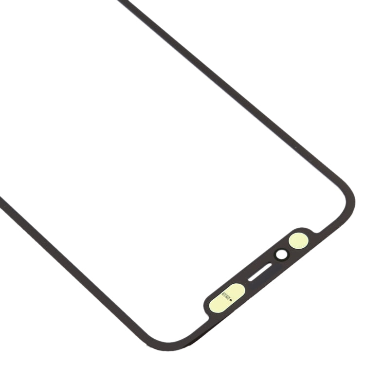 Lente de Cristal Exterior de Pantalla Frontal + Adhesivo OCA Transparente Para iPhone 11 Pro Max (Negro)