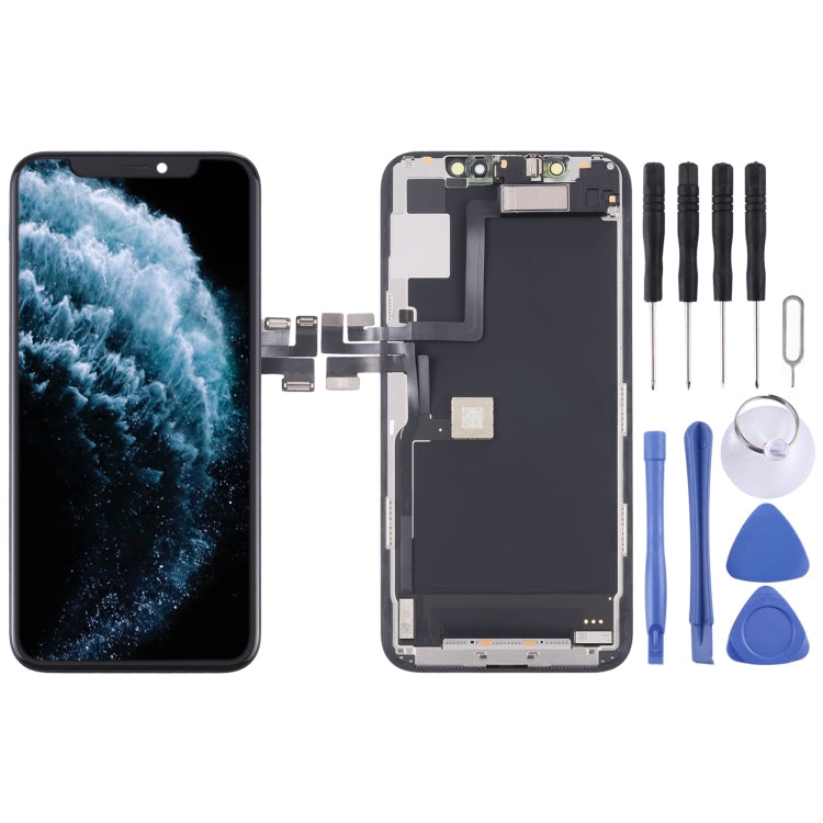 Original LCD Screen and Digitizer Complete with Earpiece Speaker Flex Cable for iPhone 11 Pro