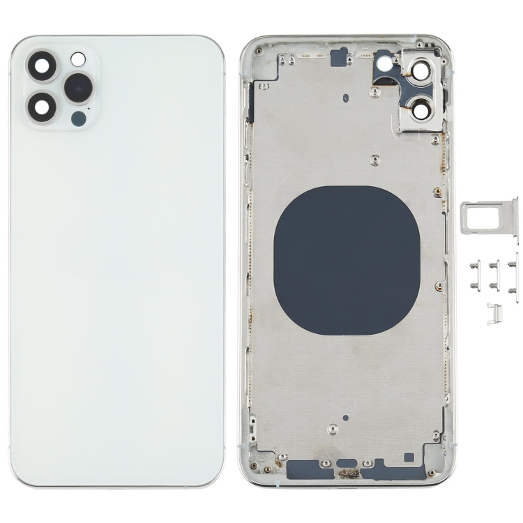 Cubierta de la Carcasa Trasera con apariencia de Imitación de iPhone 12 Pro Max Para iPhone XS Max (Blanco)