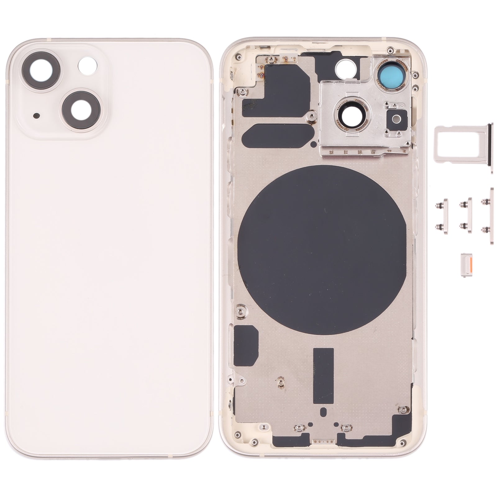 Carcasa Chasis Tapa Bateria Apple iPhone 13 Mini Blanco