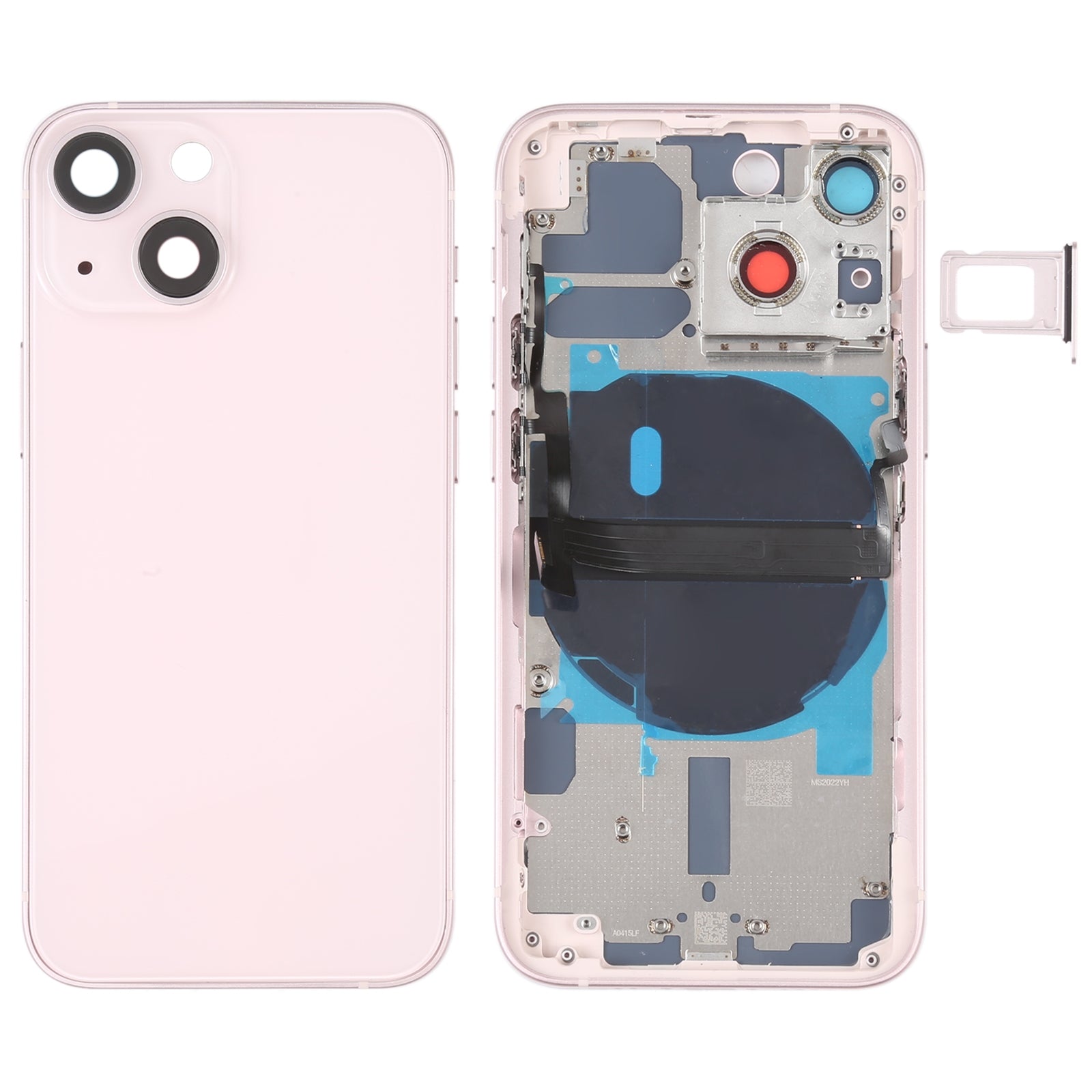 Carcasa Chasis Tapa Bateria Apple iPhone 13 Mini Rosa