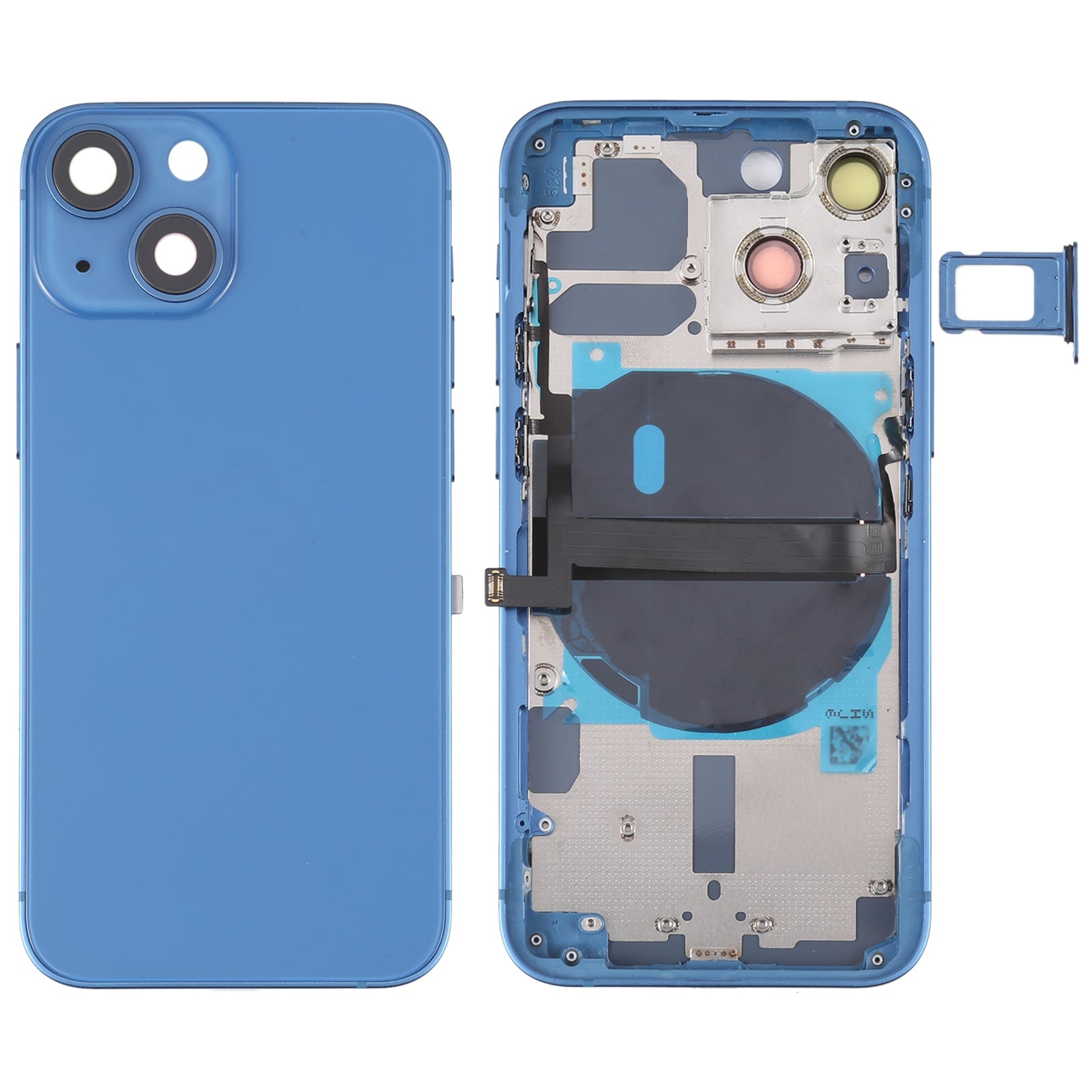 Carcasa Chasis Tapa Bateria Apple iPhone 13 Mini Azul