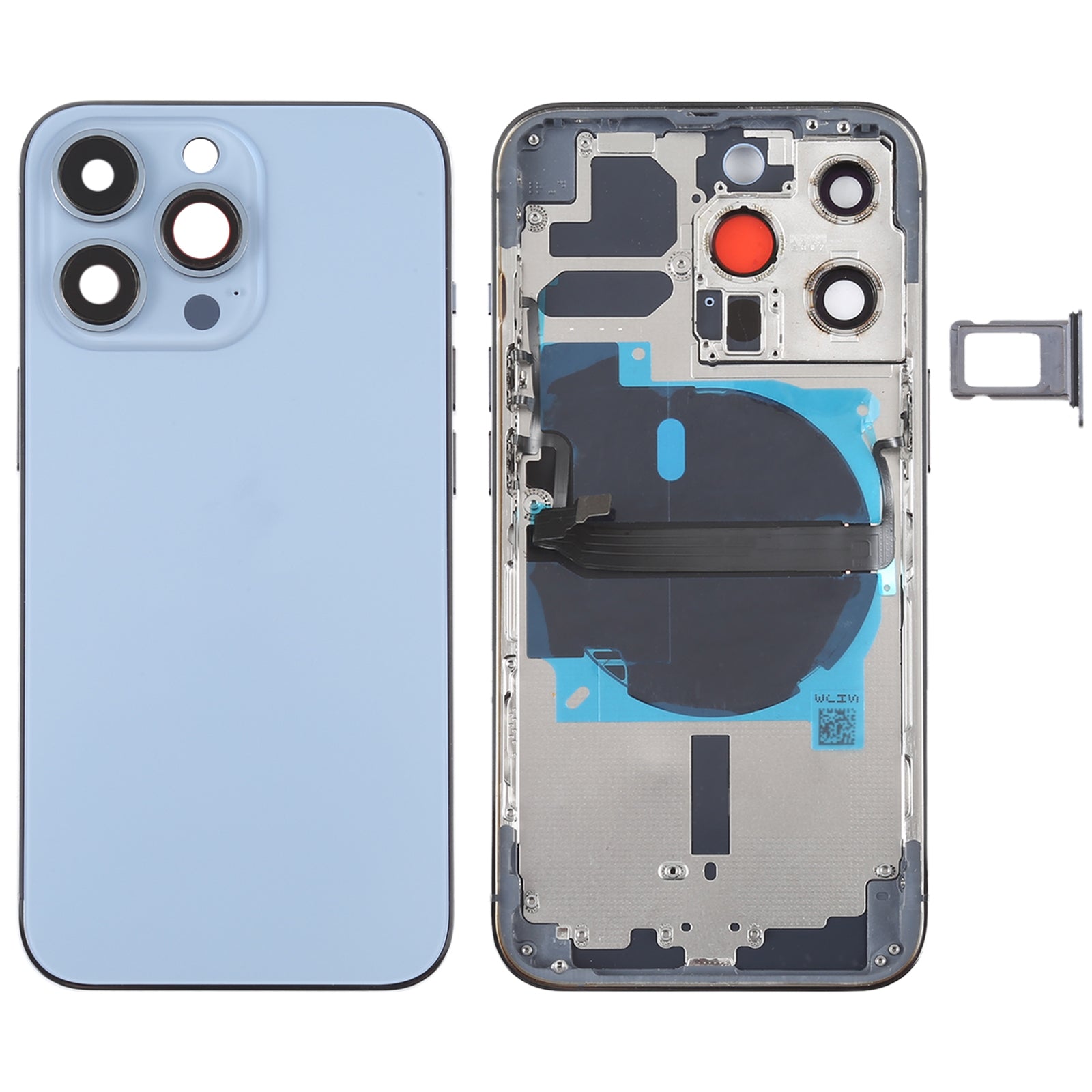 Carcasa Chasis Tapa Bateria Apple iPhone 13 Pro Azul