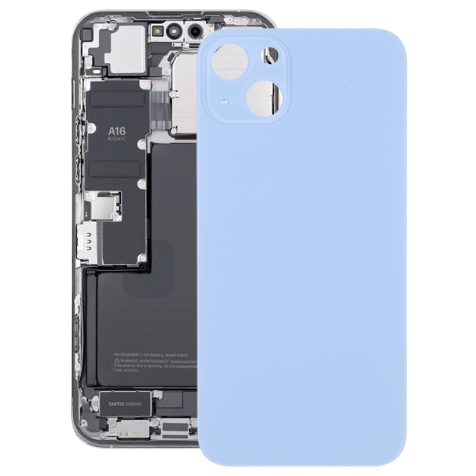 Cache Batterie Coque Arrière Apple iPhone 14 Bleu