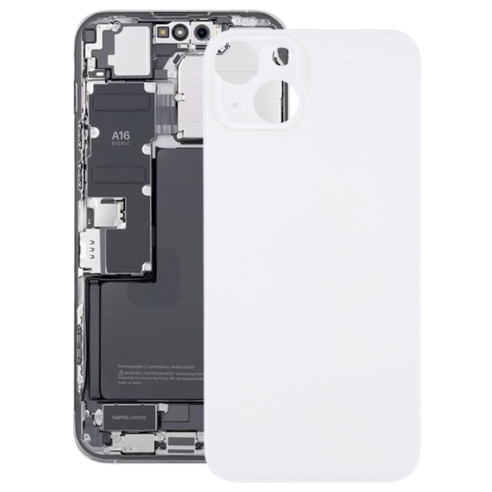 Battery Cover Back Cover Apple iPhone 14 Silver