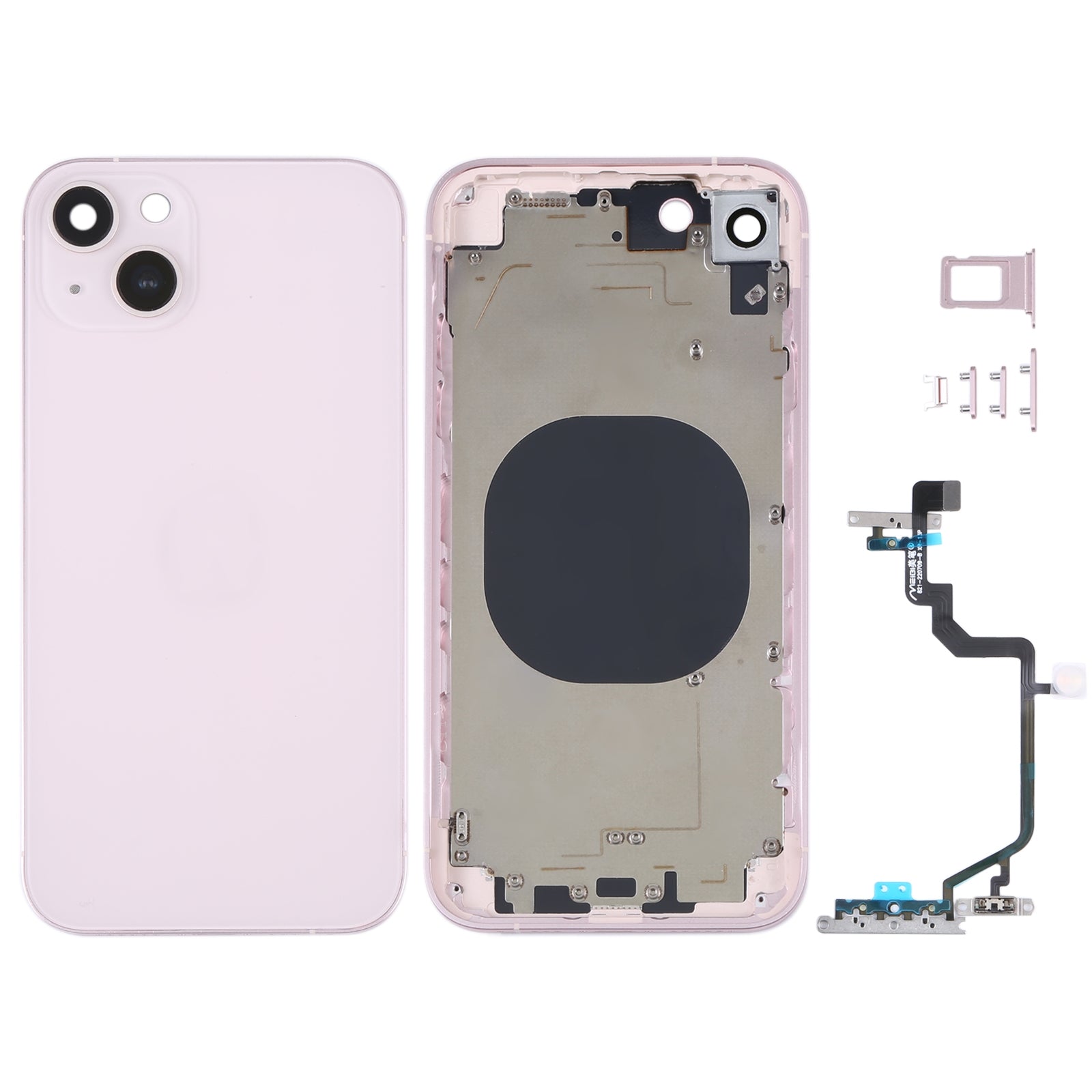 Carcasa Chasis Tapa Bateria Apple iPhone XR imitacion iPhone 14 Rosa