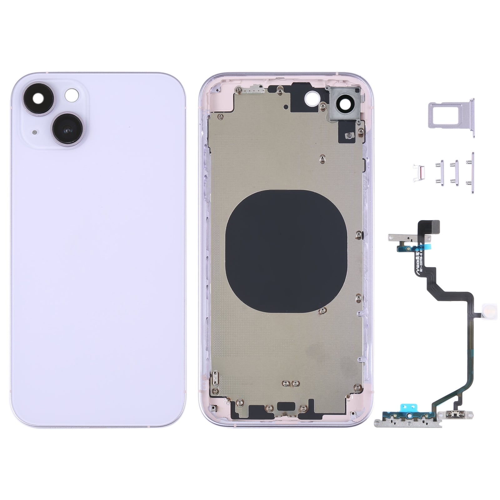 Chassis Cover Battery Cover Apple iPhone XR imitation iPhone 14 Purple