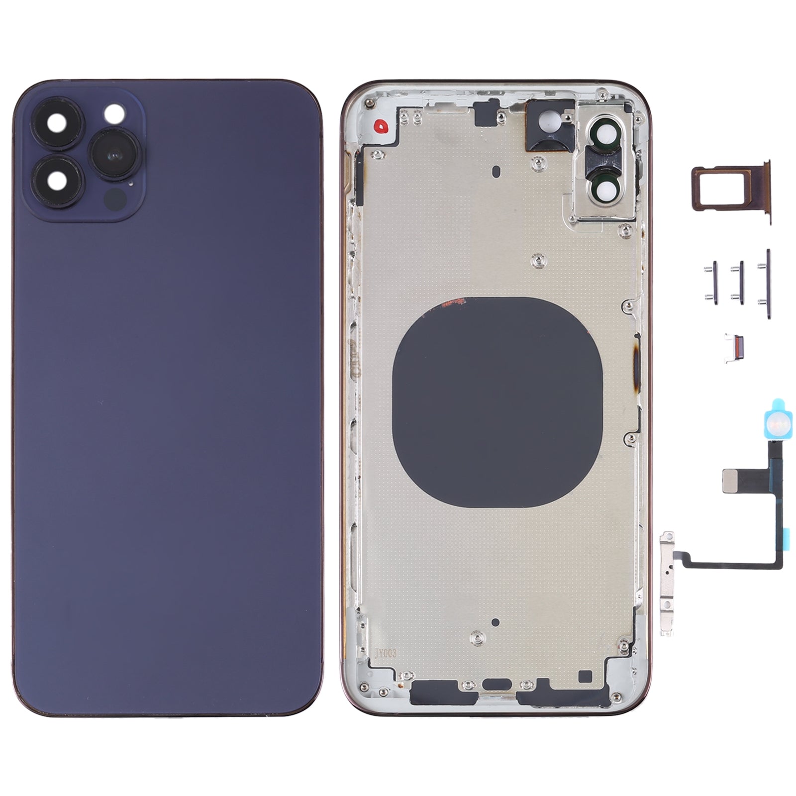 Chassis Cover Battery Cover Apple iPhone XR imitation iPhone 14 Pro Max Violet