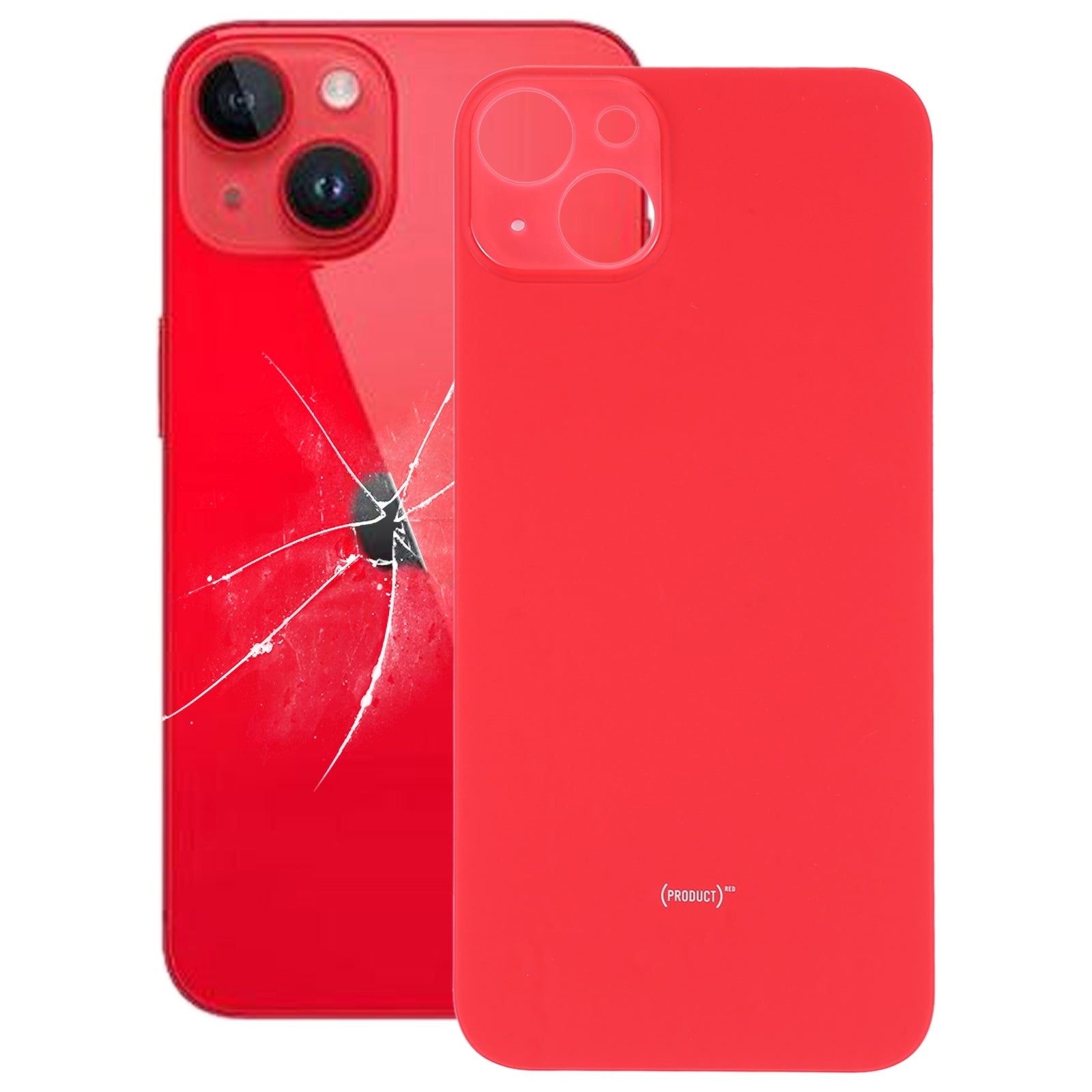 Cache Batterie Cache Arrière Grand Trou Apple iPhone 14 Plus Rouge