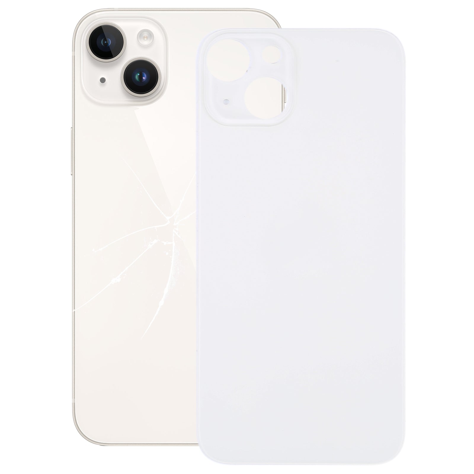 Cache Batterie Coque Arrière Apple iPhone 14 Plus Blanc