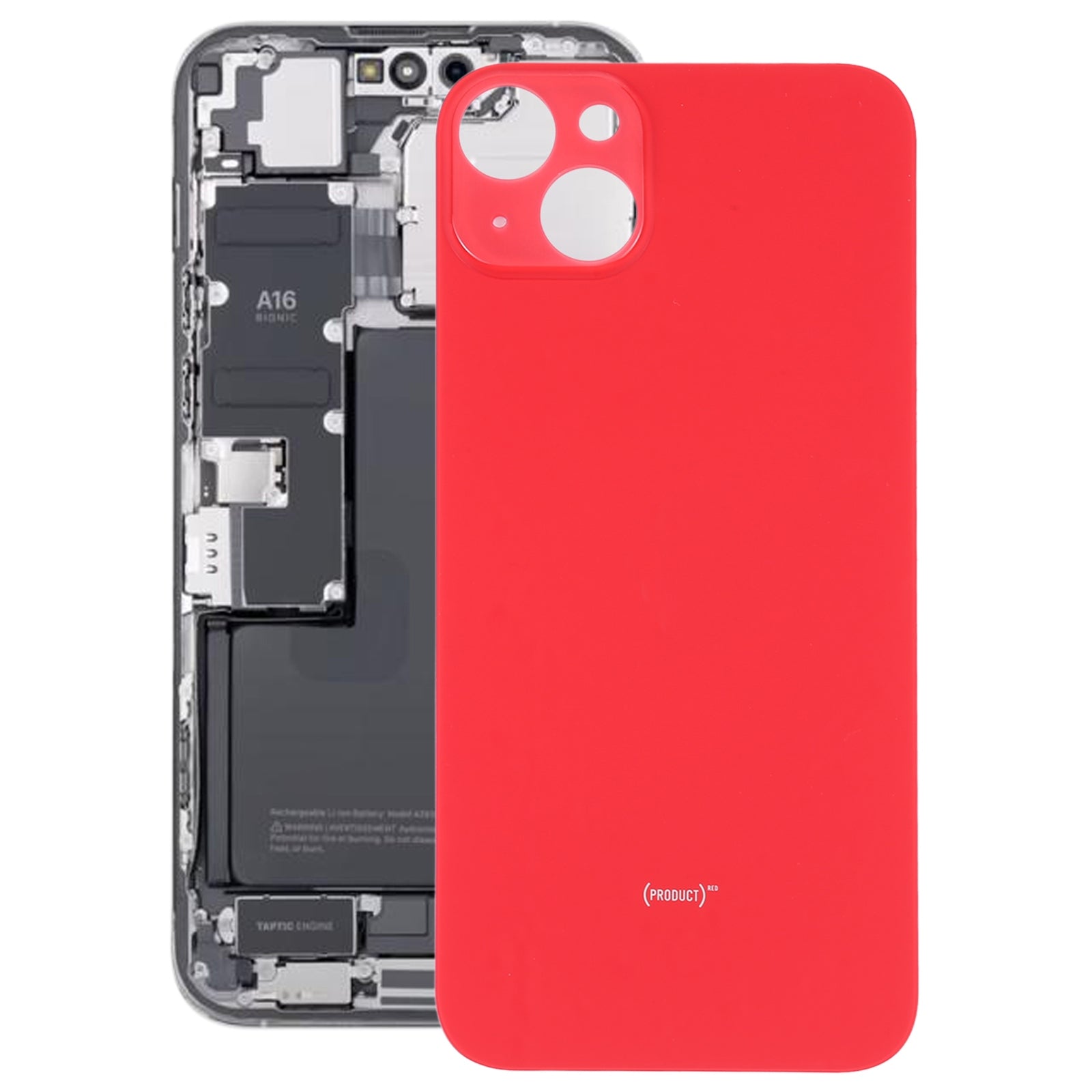 Cache Batterie Coque Arrière Apple iPhone 14 Plus Rouge