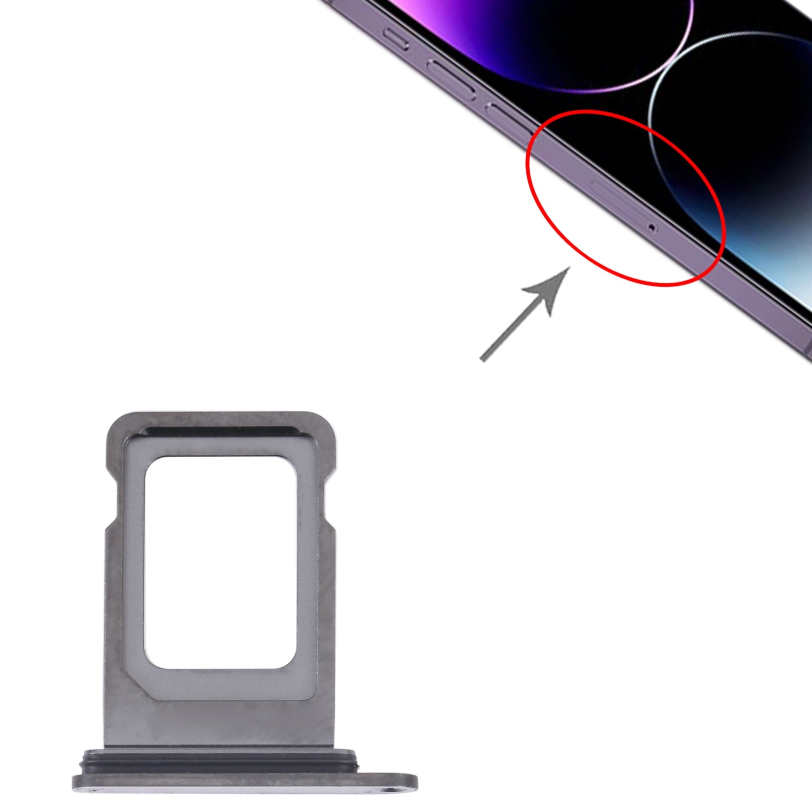 DUAL SIM SIM Holder Tray Apple iPhone 14 Pro Purple