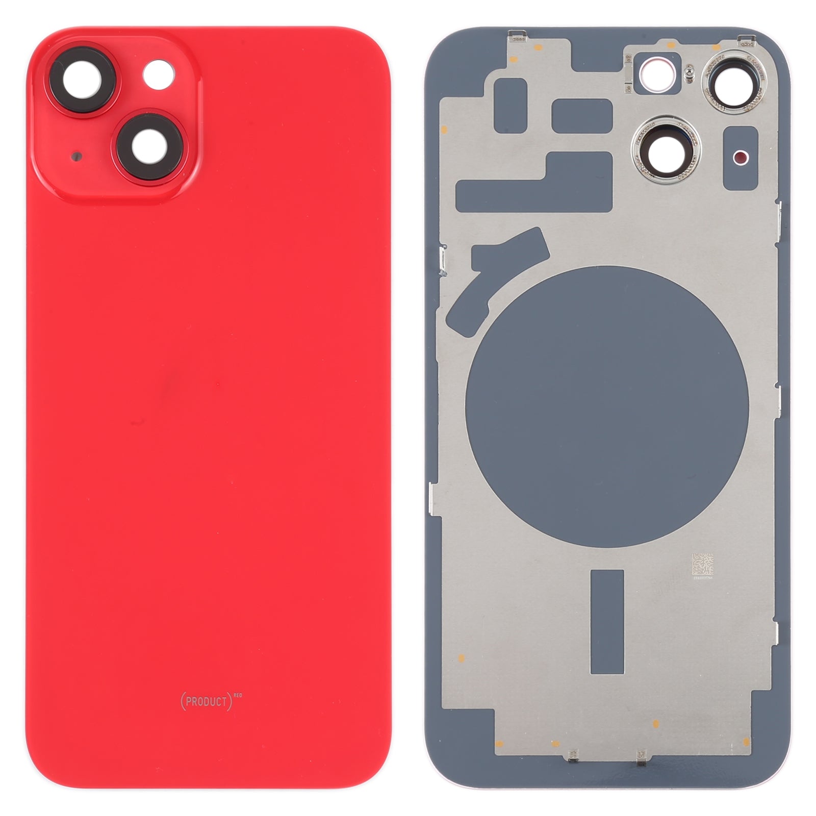 Tapa Bateria Back Cover + Lente Camara Trasera Apple iPhone 14 Rojo