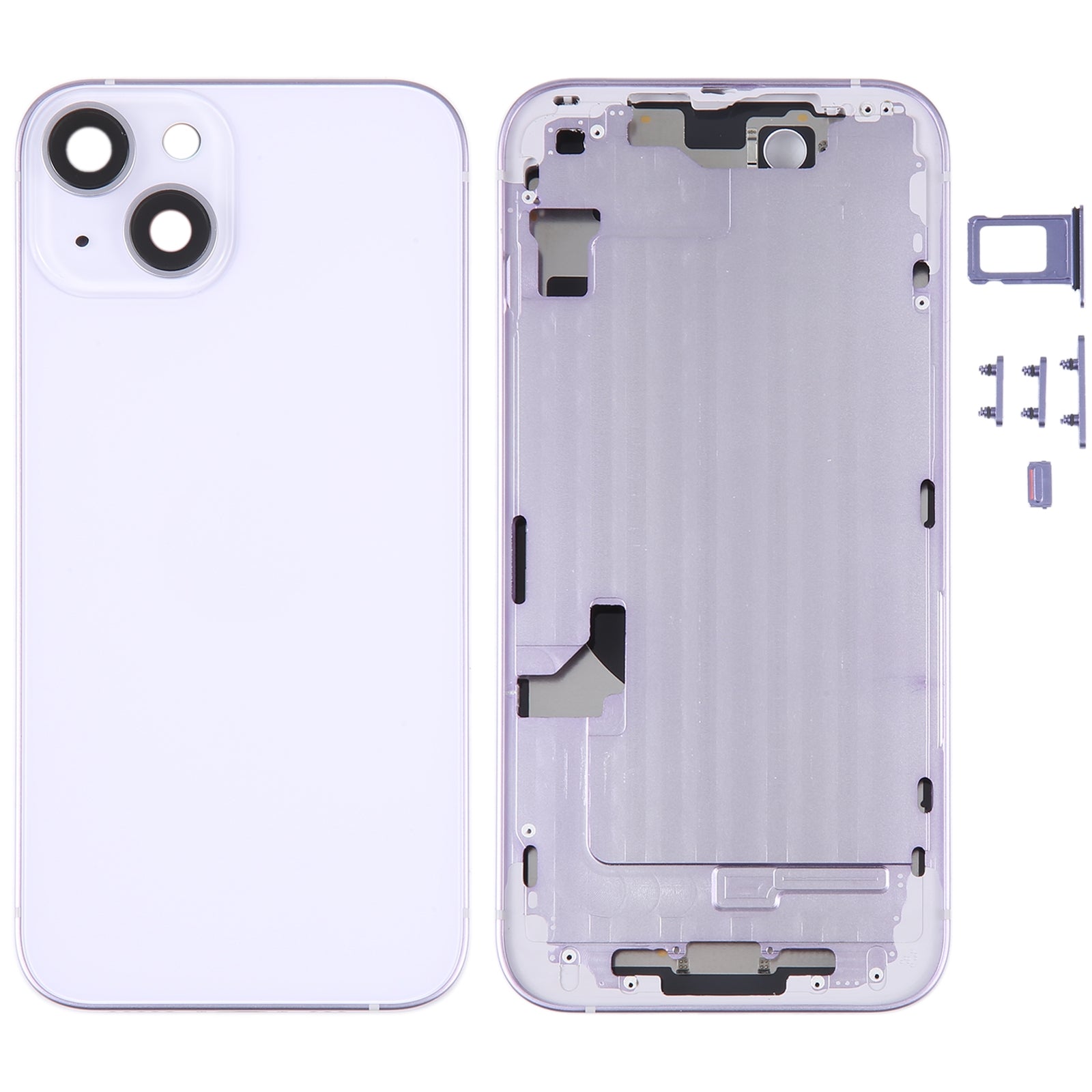 Cache Batterie Coque Arrière + Châssis Intermédiaire Apple iPhone 14 Violet