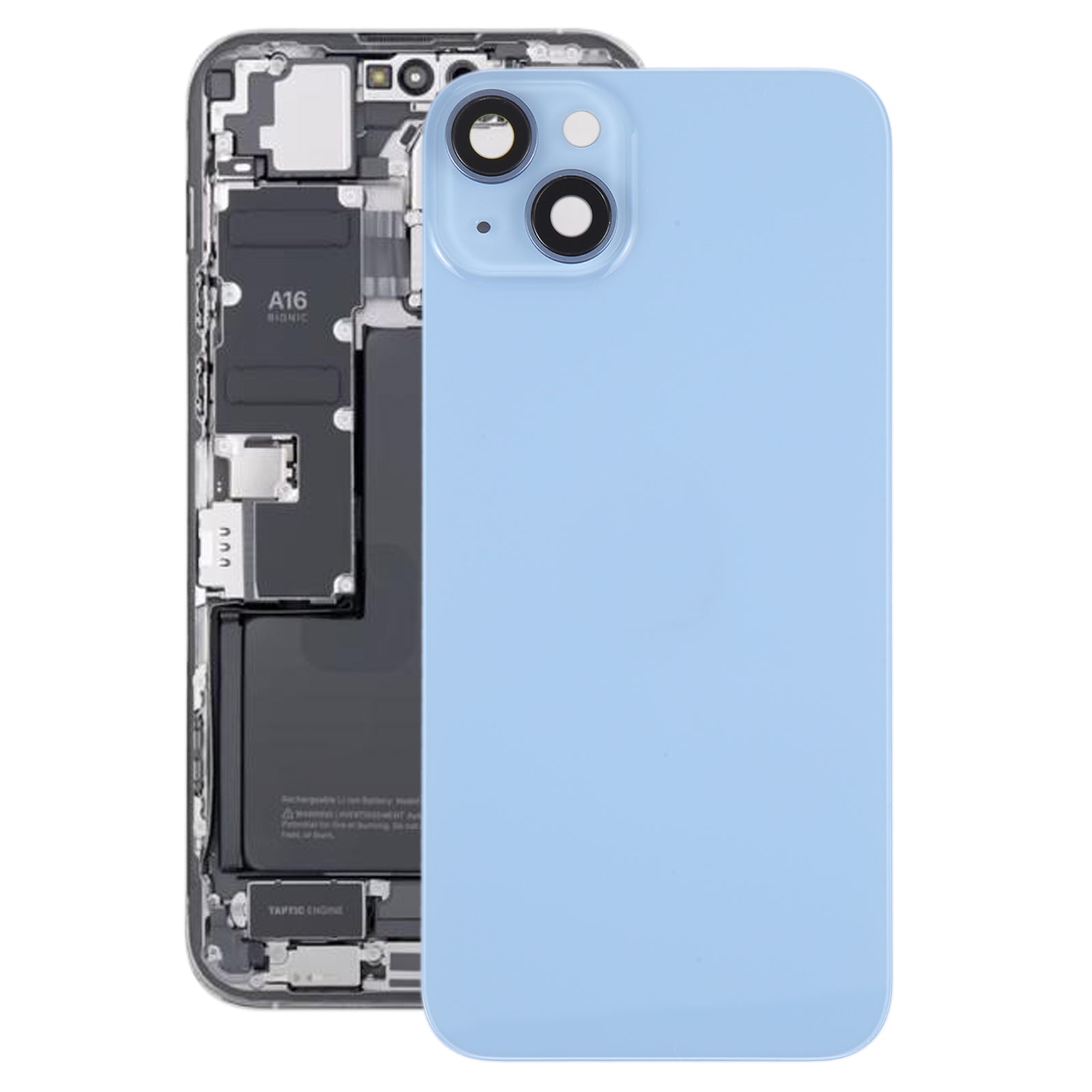 Cache Batterie Cache Arrière iPhone 14 Bleu