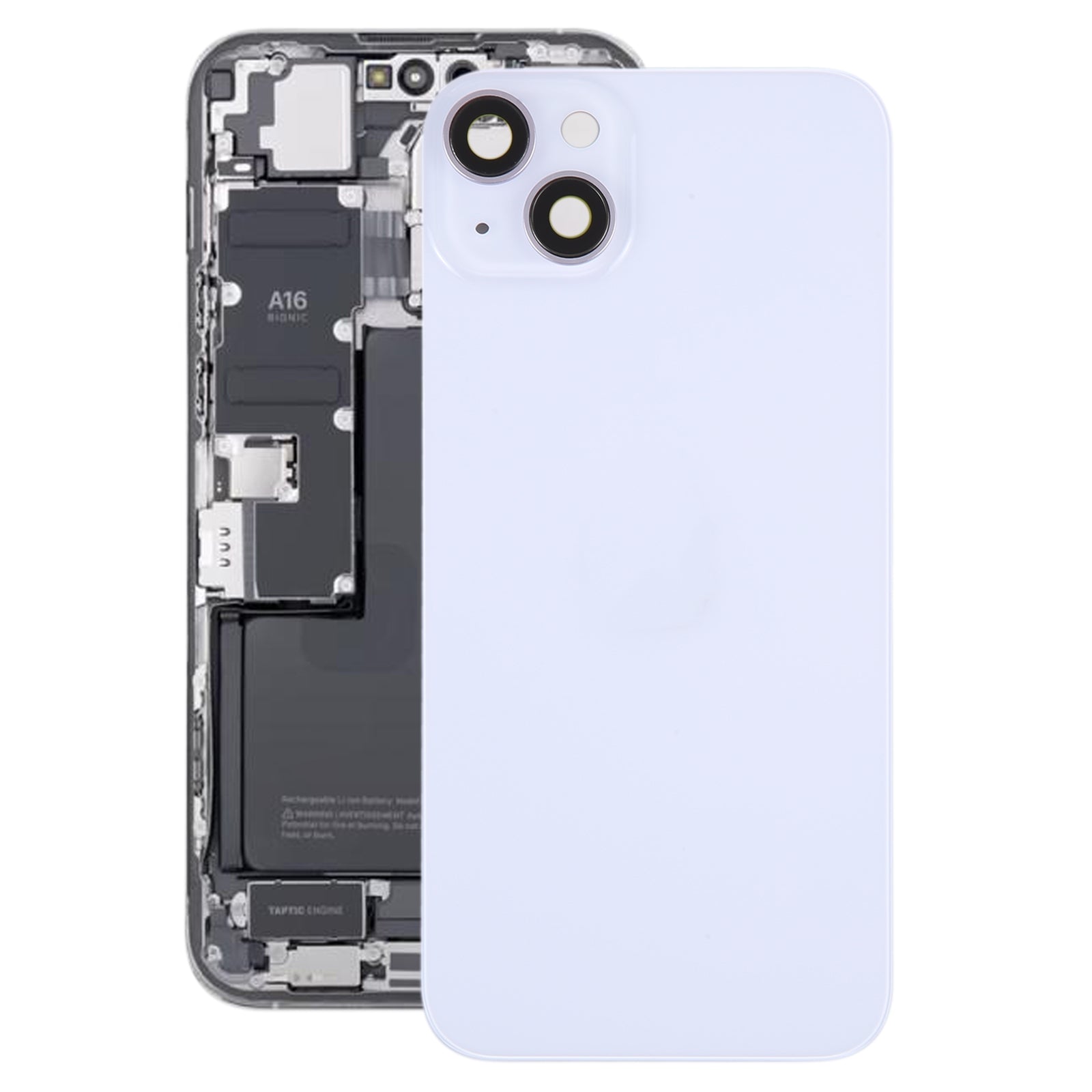 Cache Batterie Cache Arrière iPhone 14 Blanc