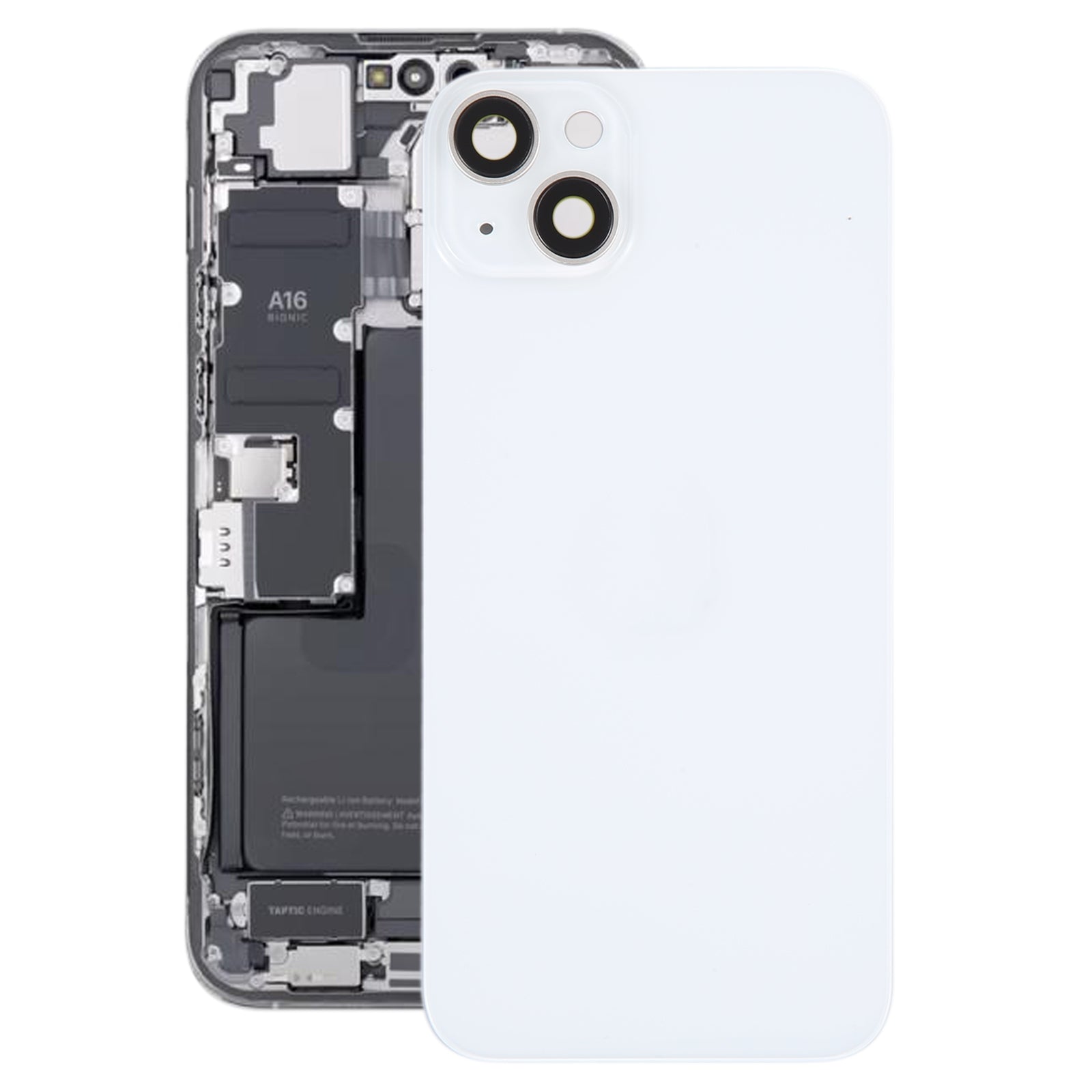 Cache Batterie Cache Arrière iPhone 14 Blanc