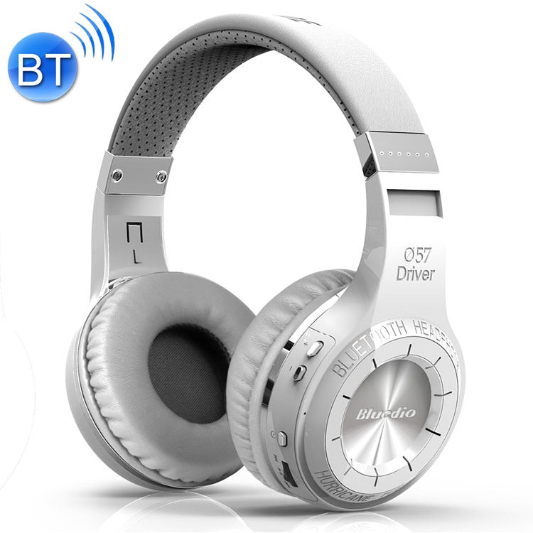 Bluedio HT Turbine Wireless Bluetooth 4.1 Stereo Headphones with Mic for iPhone Samsung Huawei Xiaomi HTC and Other Smartphones All Audio Devices (White)