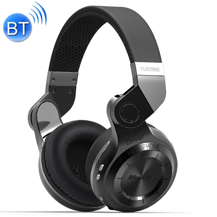 Bluedio T2 Turbine Wireless Bluetooth 4.1 Stereo Headphones Headset with Mic for iPhone Samsung Huawei Xiaomi HTC and other Smartphones Audio Devices All (Black)
