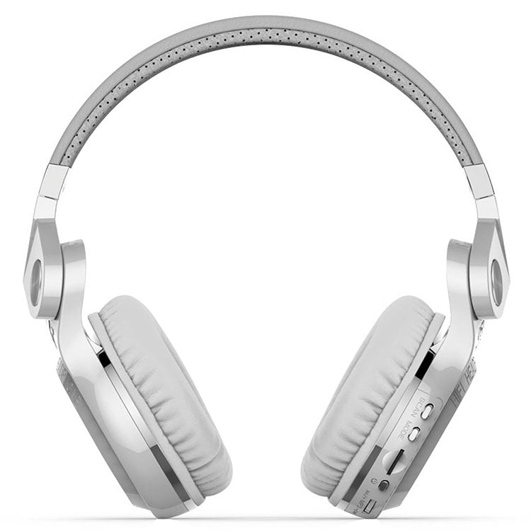 Bluedio T2+ Turbine Wireless Bluetooth 4.1 Stereo Headphones with Microphone and Micro SD Card Slot and FM Radio for iPhone Samsung Huawei Xiaomi HTC and Other Smartphones All Audio Devices (White)