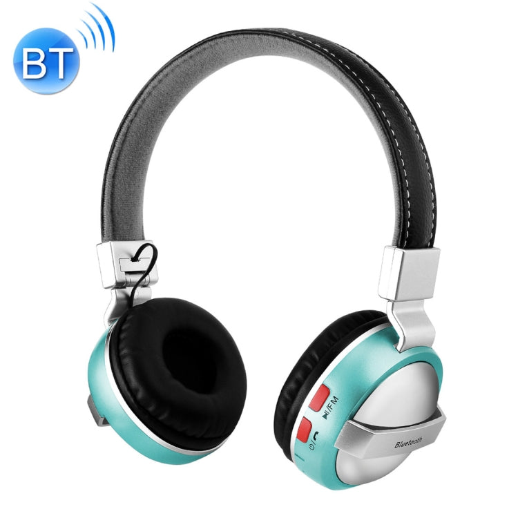 BTH-868 Stereo Sound Quality V4.2 Bluetooth Bluetooth Headphones Distance: 10M Supports 3.5mm Audio Input and FM (Green)