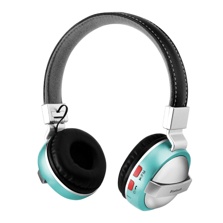 BTH-868 Stereo Sound Quality V4.2 Bluetooth Bluetooth Headphones Distance: 10M Supports 3.5mm Audio Input and FM (Green)