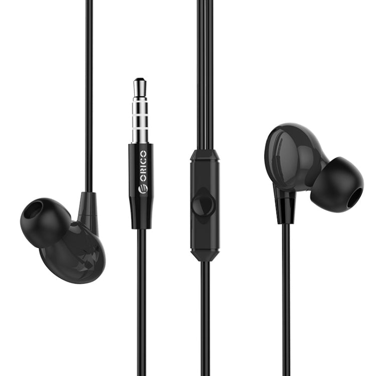 ORICO SOUNDPLUS-RP1 1.2m In-Ear Music Headphones with Mic for iPhone Galaxy Huawei Xiaomi LG HTC and other Smartphones (Black)