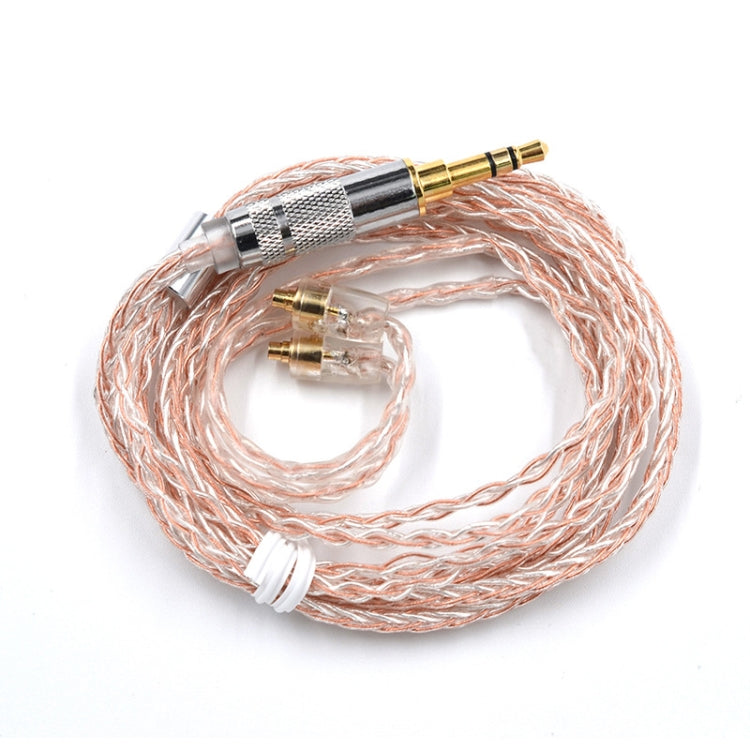 Cable de actualización con revestimiento mixto de cobre y Plata KZ para la mayoría de los Auriculares con interfaz MMCX