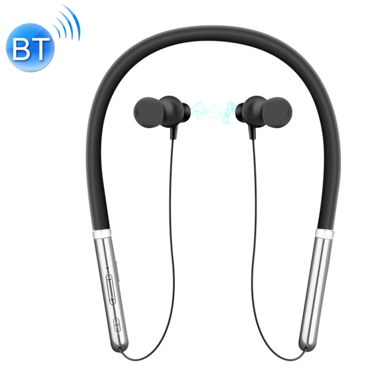 Q30 Neck Hanging Type Bass Sports Stereo Magnetic Attraction Bluetooth V5.0 Bluetooth Headset (Black)
