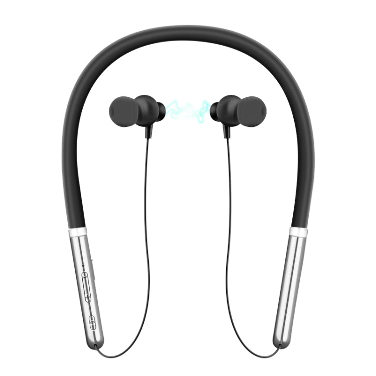 Q30 Neck Hanging Type Bass Sports Stereo Magnetic Attraction Bluetooth V5.0 Casque Bluetooth (Noir)