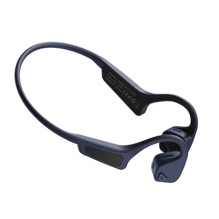 Casque sans fil Bluetooth 5.0 Binaural Bone Conduction Hanging Ear Movement G18 (Bleu)