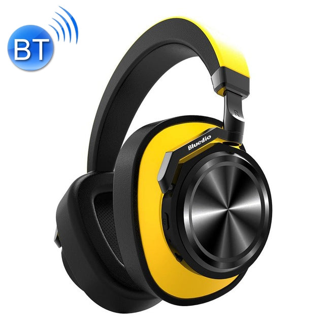Bluedio T6 Bluetooth Version 5.0 Headphones Bluetooth Headphones (Yellow)