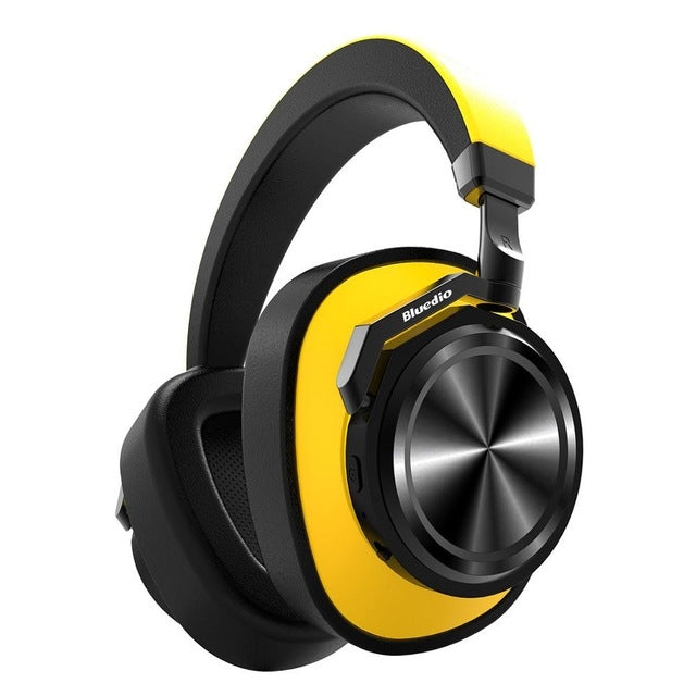 Bluedio T6 Bluetooth Version 5.0 Headphones Bluetooth Headphones (Yellow)