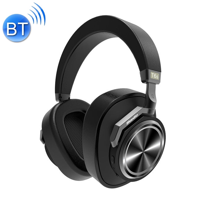 Bluedio T6S Bluetooth Version 5.0 Headphones Bluetooth Headphones Support Auto Play (Black)